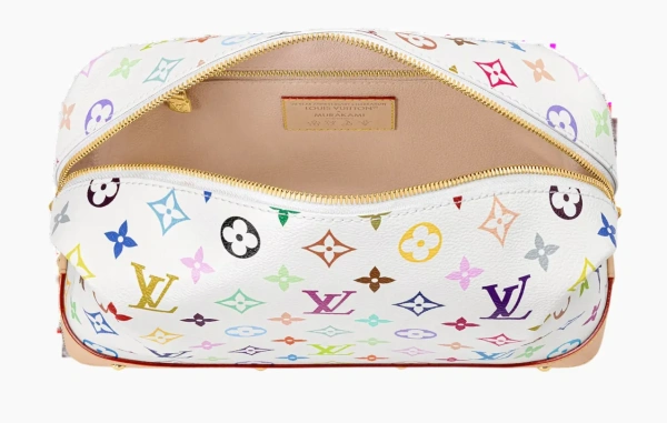 Louis Vuitton x Takashi Murakami Cosmetic Pouch GM White 