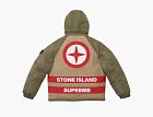 Supreme x Stone Island Reversible Down Puffer Jacket Olive