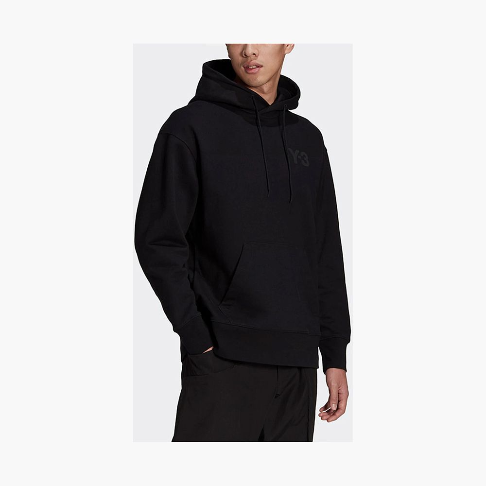 Y-3 Logo Hoodie Black