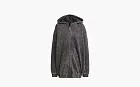 Adidas originals Acid-Washed OVERSIZED ZIP HOODIE Black
