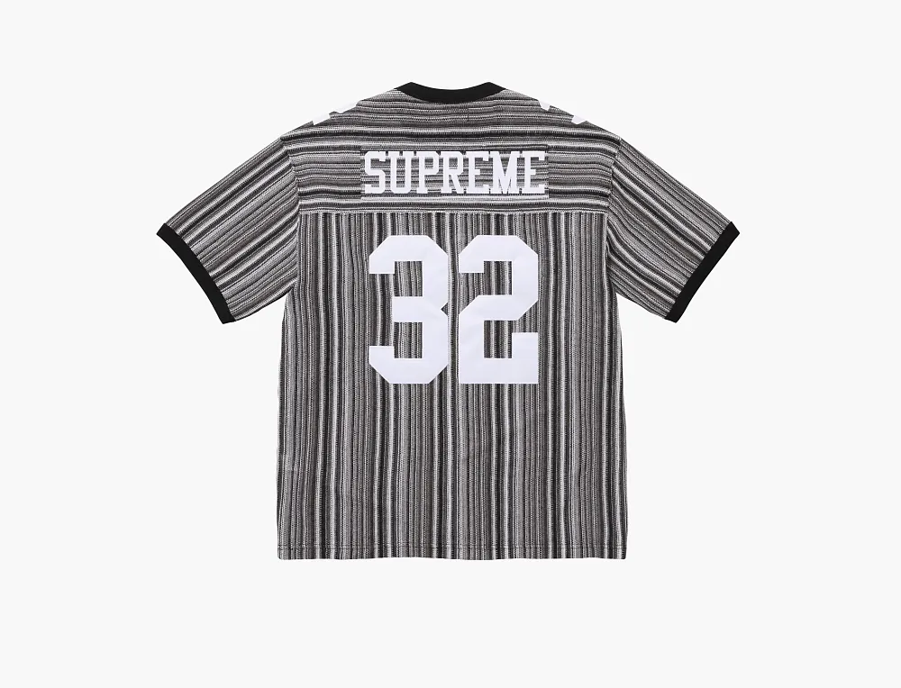 Supreme Open Knit Football Top  Black