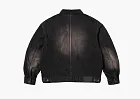 Supreme Distressed Selvedge Trucker Jacket Washed Black