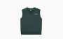Sporty & Rich Serif Logo Embroidered V Neck Vest Forest 