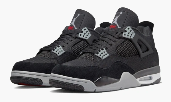 Air Jordan 4 Retro SE Black Canvas 