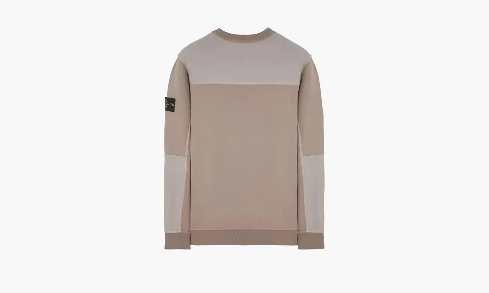 Stone Island Lightweight Cotton Sweatshirt Light Brown