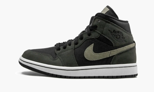 Air Jordan 1 Mid WMNS Military Olive 