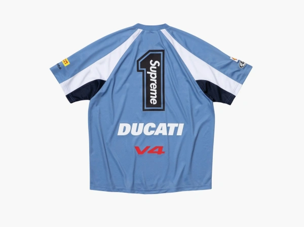 Supreme x Ducati Soccer Jersey Blue  Supreme x Ducati Soccer Jersey Blue