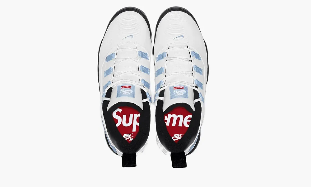 Nike Supreme X SB Air Darwin Low White