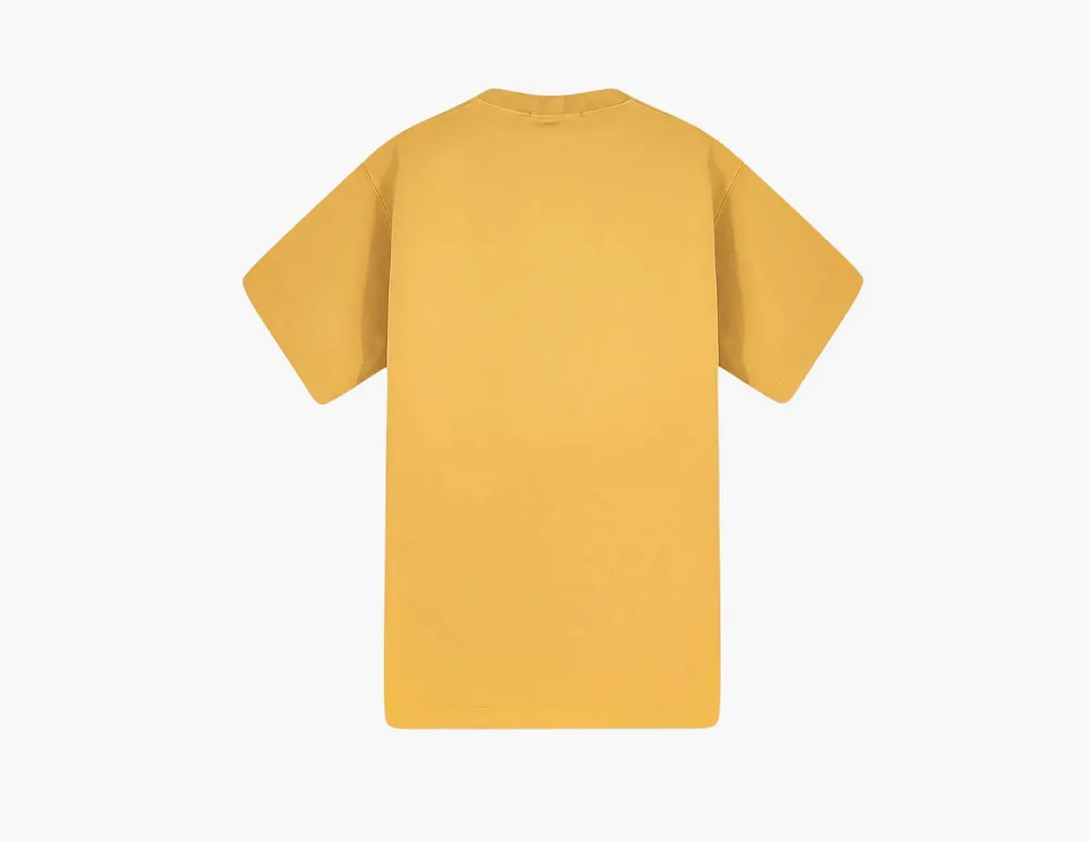 Stone Island Combed Organic Cotton Jersey Mostaza