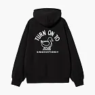 Carhartt WIP Stamp Turn On To Hoodie Black