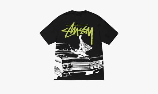 Stussy Ss24 T-shirt Yellow Black  Stussy Ss24 T-shirt Yellow Black