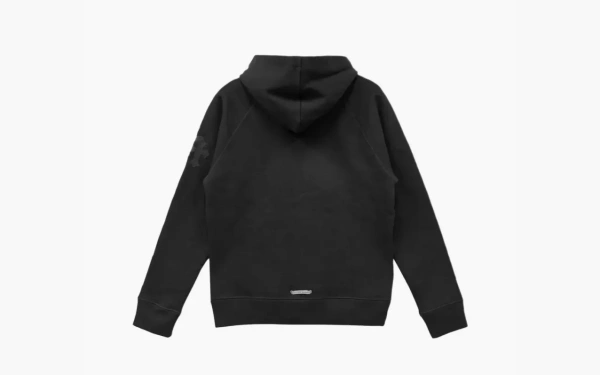 Chrome Hearts Triple Cross Leather Pullover Hoodie Black 