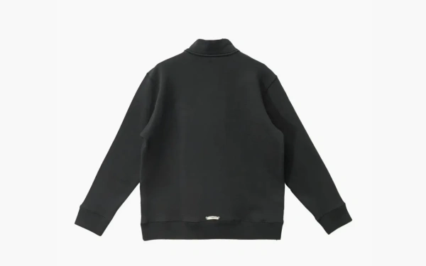  Chrome Hearts Black Triple Cross Half Zip Sweatshirt Black 