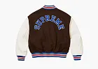 Supreme Tiger Varsity Jacket Brown