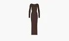 SKIMS Soft Lounge Long Sleeve Dress Brown