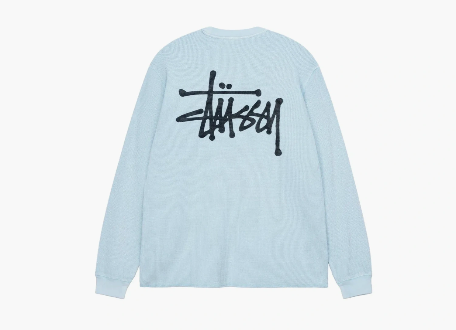 Stussy Basic Stock Long Sleeve Thermal Light Blue 
