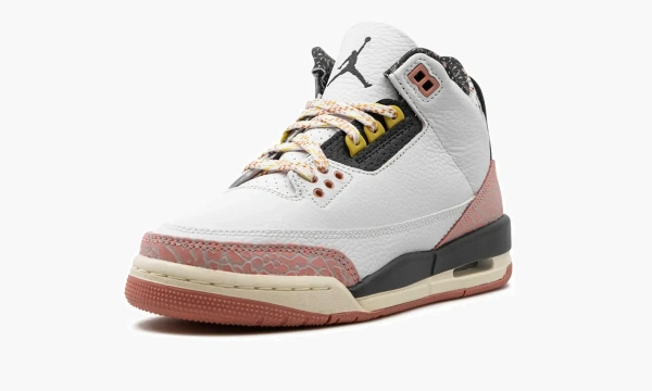 Air Jordan 3 GS White / Red Stardust 