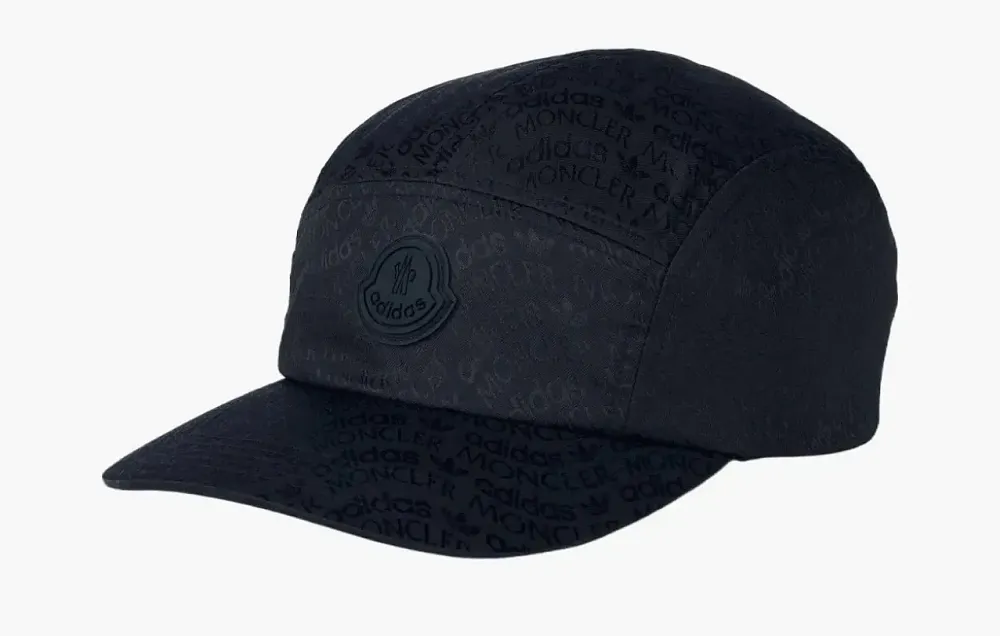 Moncler x Adidas Originals Logo Jacquard Baseballkappe Schwarz