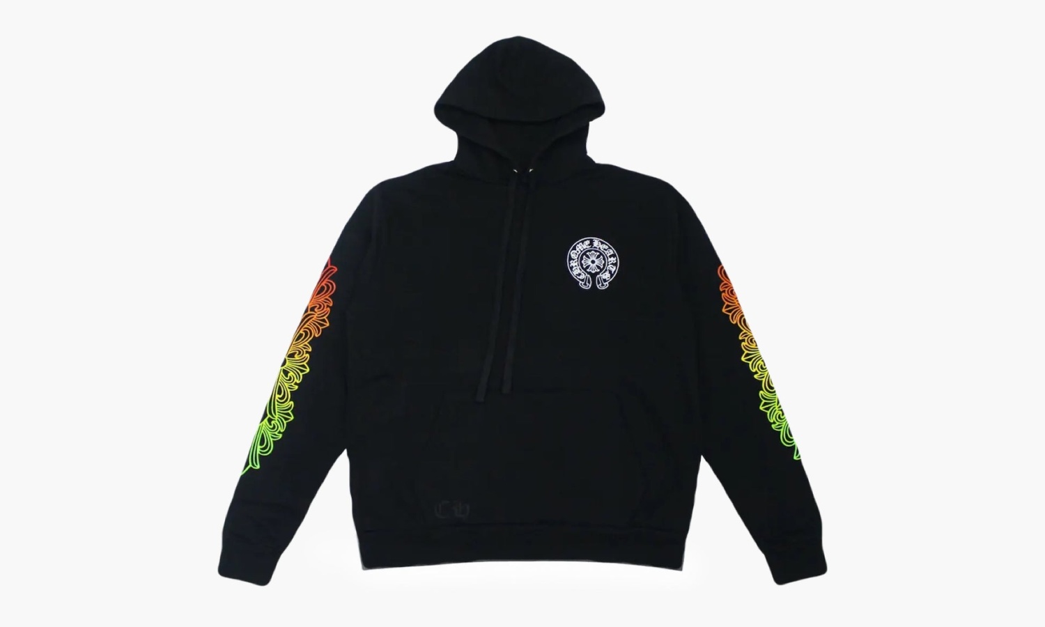 Chrome Hearts Floral Sleeve Gradient Made In Hollywood Hoodie "Black / Gradient" 