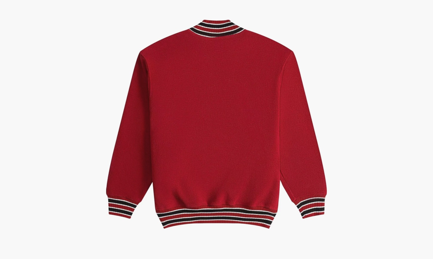 фото RHUDE Quarter Zip Varsity Jacket "Vintage Red" (Куртки)-PS24JA121501372138