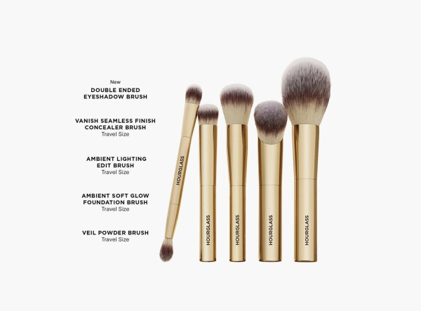 Hourglass Face and Eye Travel Brush Set 