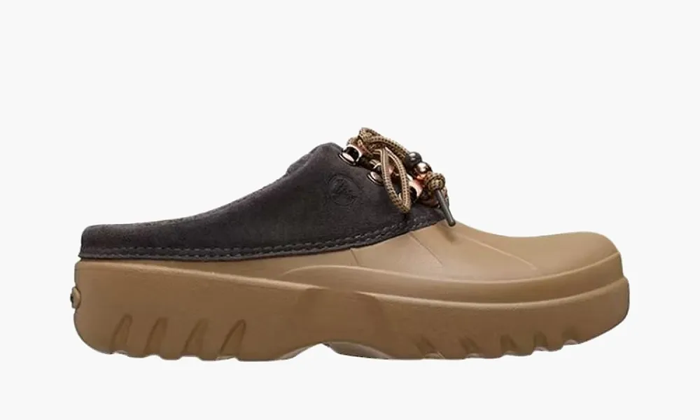 Crocs Axle Suede Mule Sepia Dark Cocoa