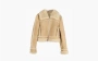 Acne Studios Lalita Lamb Shearling Jacket Brown Suede 