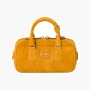 Miu Miu Arcadie padded suede top-handle bag "Whiskey" 