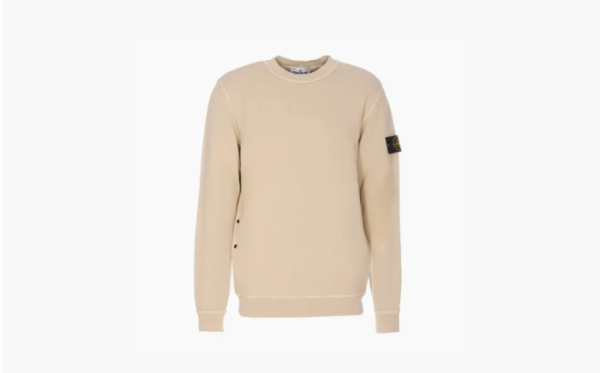Stone Island Organic Cotton Compass Sweatshirt Beige 