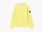 Stone Island Organic Cotton Nylon Crewneck Jumper Bright Yellow