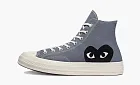 Comme des Garcons Play x Converse Chuck 70 High Steel Gray
