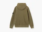 Stone Island Organic Cotton Waffle Fleece Sweatshirt Military Green