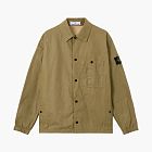 Stone Island Double-Coated Cotton Ripstop Overshirt Military Green