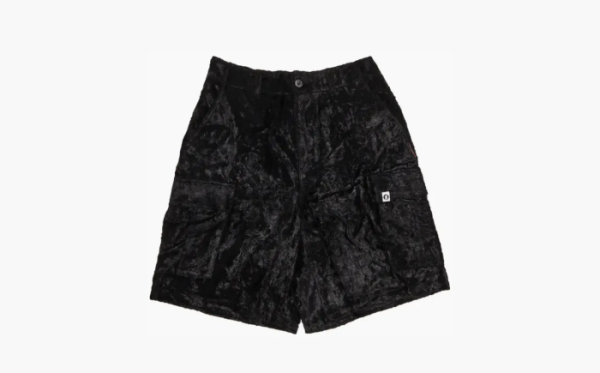 Supreme x Goodenough Crushed Rayon Pile Cargo Short Black 