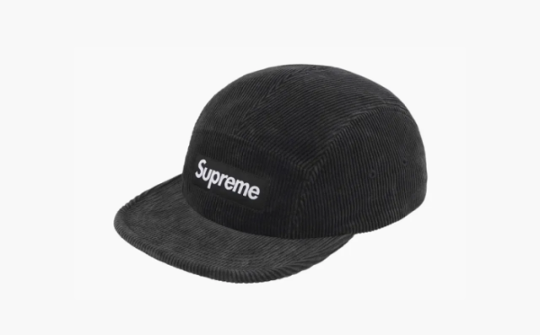 Supreme Corduroy Camp Cap Black  Supreme Corduroy Camp Cap Black