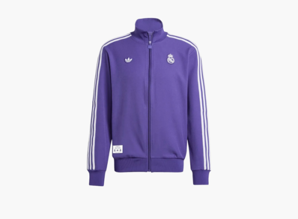 Adidas Real Madrid Terrace Icon Track Top Jacket Purple  Adidas Real Madrid Terrace Icon Track Top Jacket Purple