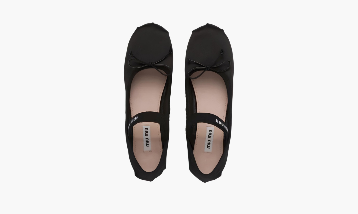 фото Miu Miu Satin Ballerinas "Black" (Обувь)-5F794D_QU6_F0002_F_A005