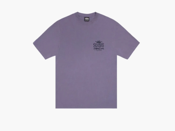 Stussy Beach House Tee Pigment Dyed Grape  Stussy Beach House Tee Pigment Dyed Grape