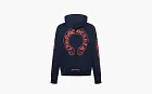 Chrome Hearts Navy Exclusive Horseshoe Logo Hoodie Blue