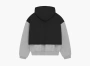 Fear of God Essentials Nylon Fleece Hooded Sweater Light Heather Grey/Jet Black 