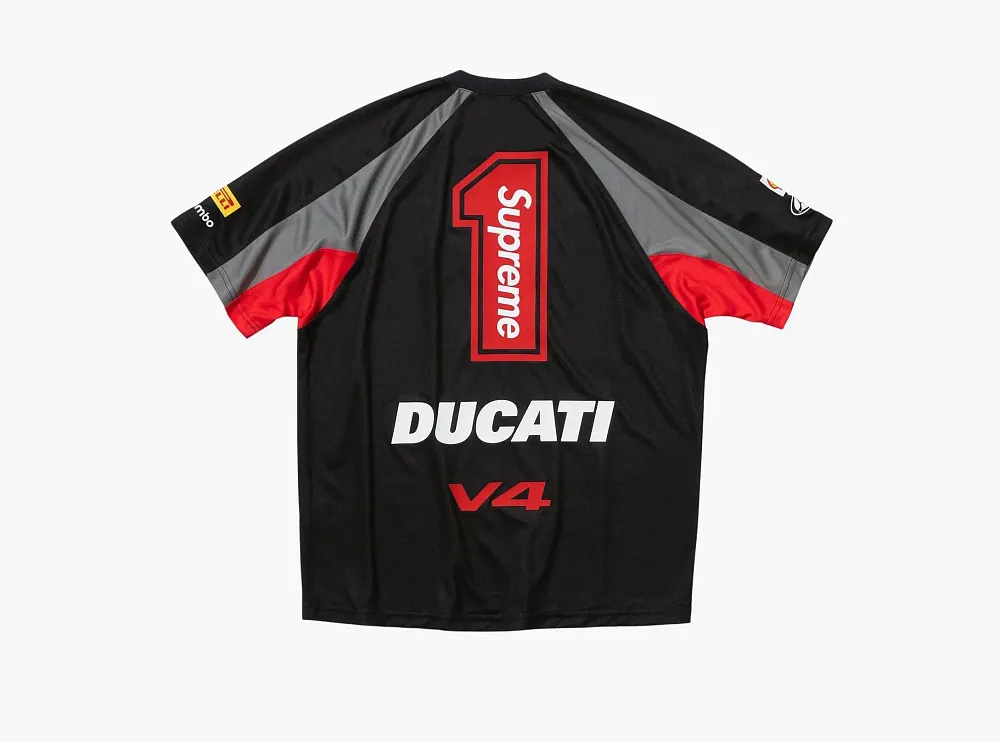 Supreme x Ducati Soccer Jersey Black