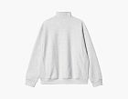 Carhartt WIP FW22 Half Zip American Script Sweatshirt - Ash Heather Logo