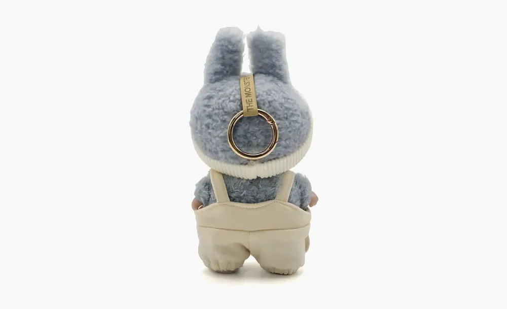 Pop Mart Labubu The Monsters Genki Bunny Grey Yellow Hood