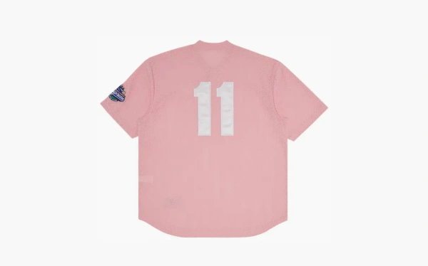 Supreme S Logo Baseball Henley Pink 