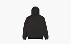 Stone Island Logo Patch Drawstring Hoodie Charcoal