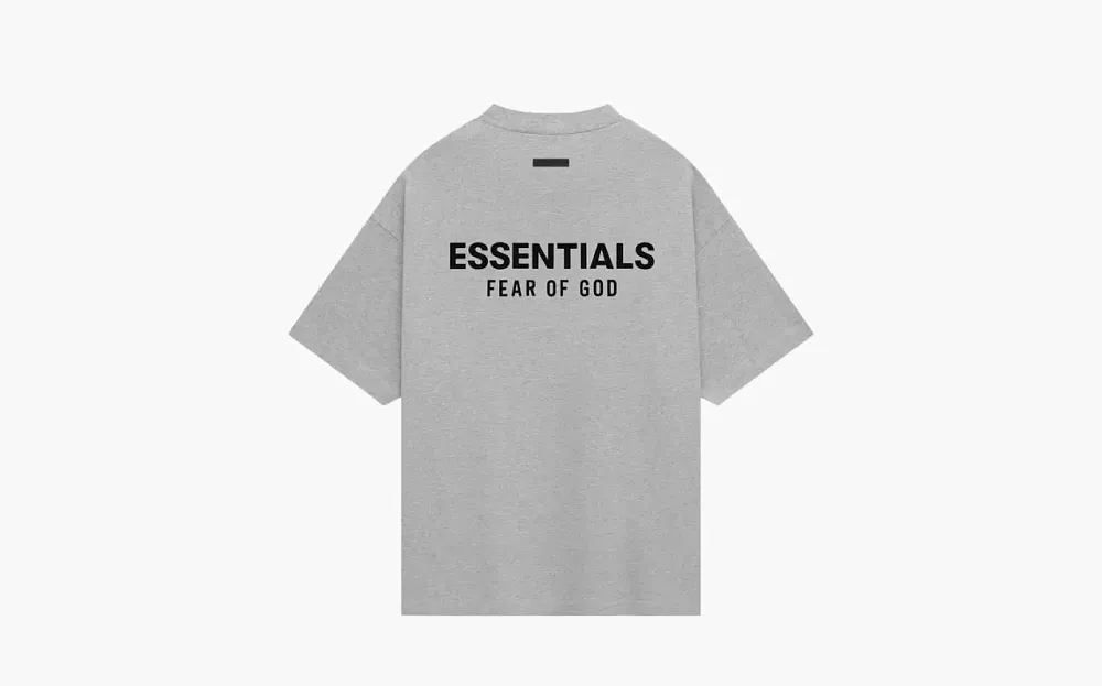 Fear of God Essentials Jersey Crewneck Tee Light Heather Grey