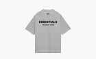 Fear of God Essentials Jersey Crewneck Tee Light Heather Grey
