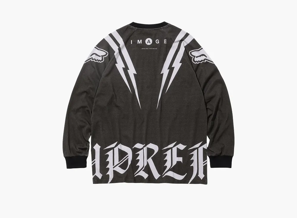 Supreme x Fox Racing L/S Top Black