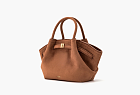 JW PEI Hana Mini Faux Suede Tote Bag Brown