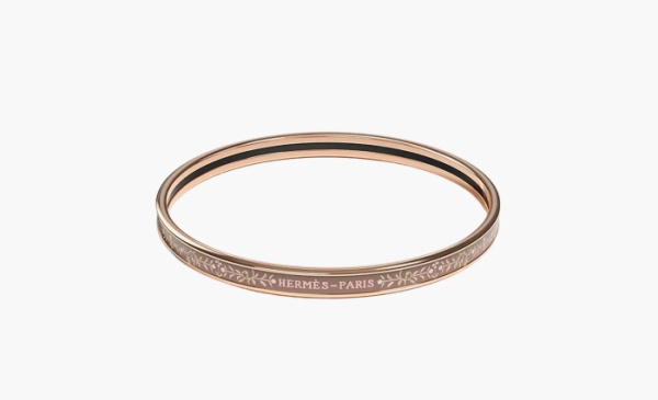 Hermès Enamel Bangles Unisex Rose Gold  Hermès Enamel Bangles Unisex Rose Gold